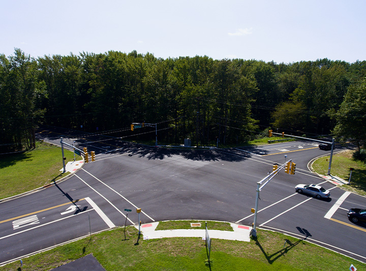 Traffic and road layout